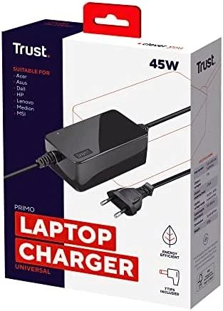 Trust Įkroviklis nešiojamam kompiuteriui Primo 100-240V, 19V, 2.4A, 45W