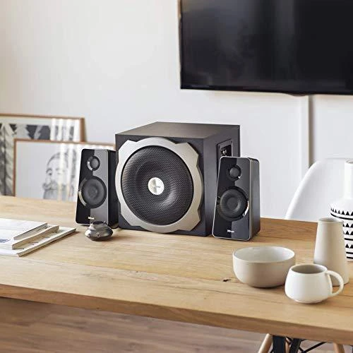 Kompiuterio kolonėlės Kolonėlės Trust Tytan 2.1 Subwoofer Juod