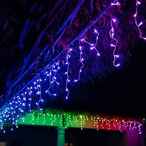 Kalėdinė išmanioji lempučių girlianda Twinkly Icicle 190 LED RGB, varvekliai, daugiaspalvės