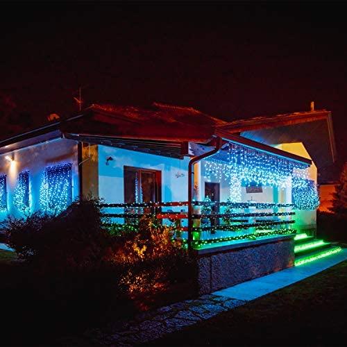 Kalėdinė išmanioji lempučių girlianda Twinkly Icicle 190 LED RGB, varvekliai, daugiaspalvės