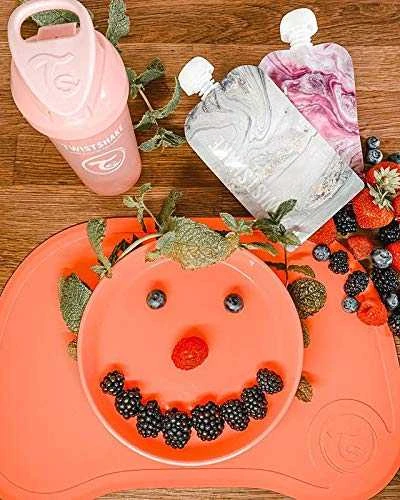 Twistshake lėkštutė su dangteliu mėlyna 78160