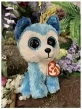 TY Beanie Boss Prince - mėlynas Husky 24cm