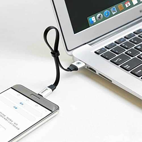 Baseus CATMBJ-01 Nimble USB-C Portable kabelis 23cm juodos spalvos