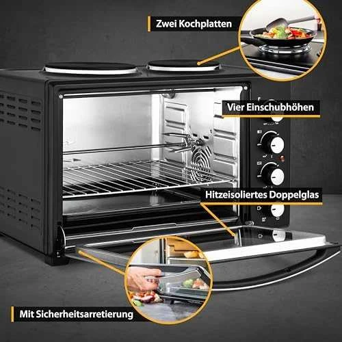 Elektrinė krosnelė First Austria Elektrinė viryklė su orkaite First FA-5045-5