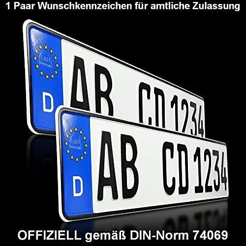 Automobilių registracijos numerių lentelių komplektas