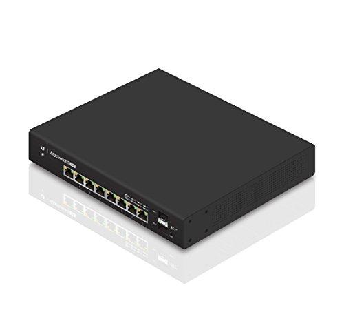 Šakotuvas UBIQUITI ES-8-150W Ubiquiti ES-8-150W 8 prievadų + 2xSFP Gigabit PoE jungiklis 24V/48V 802.3af/802.3at