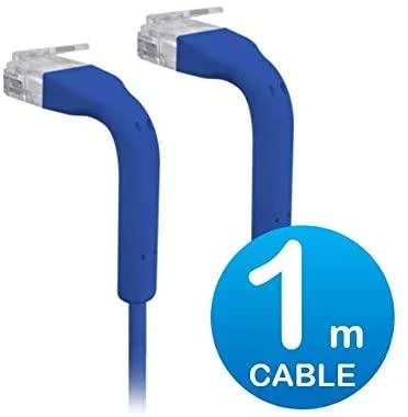 Ubiquiti U-Cable-Patch-1m-RJ45-BL | Patchcord LAN | UniFi Komutacinis kabelis, 1m, Cat6, Mėlyna