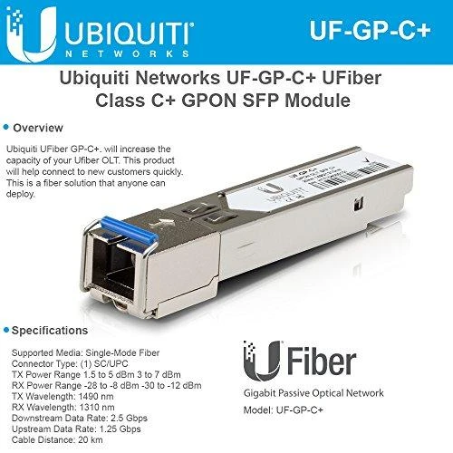 Šakotuvas Ubiquiti UF‑GP‑C+ SFP module | Ubiquiti