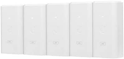 UBIQUITI POE-24-12W-5P Ubiquiti PoE-24 pasyvus PoE adapteris EU, 24V 0,5A, įdėklo/ESD apsauga, 5 PAK.