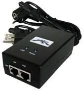UBIQUITI POE-24-24W Ubiquiti PoE-24 pasyvus PoE adapteris EU, 24V 1A, įžeminimas / ESD apsauga, 24W