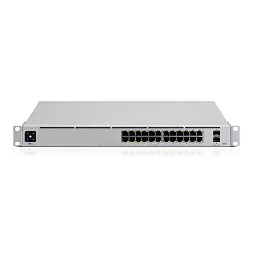 Šakotuvas UBIQUITI USW-Pro-24 valdomas jungiklis 24x 10/100/1000 2x SFP+ 1,3 colio ekranas