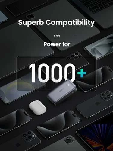 Powerbank 10000mAh 30W PD USB + USB-C UGREEN Nexode PB502 juodos spalvos