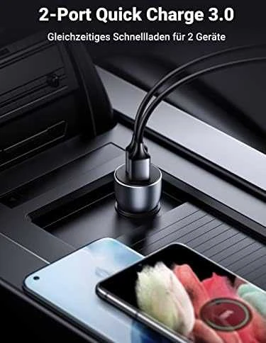 Automobilinis įkroviklis Ugreen CD213,  2 x USB-A, 36W