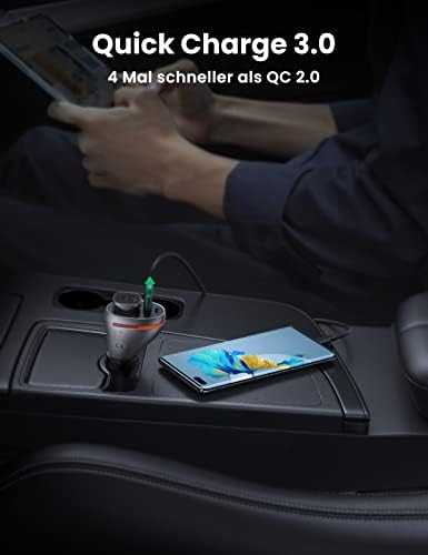 Automobilinis telefonų kroviklis UGREEN CD204, USB, USB-C, 84 W