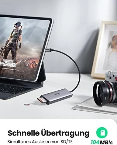 UGREEN CM511 5-in-1 adapteris šakotuvas USB-C – 3x USB3.0 HDMI TF/SD