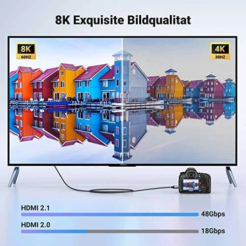 UGREEN Mini HDMI kabelis 4K60Hz 2m 8k (juodas) HD163 15515