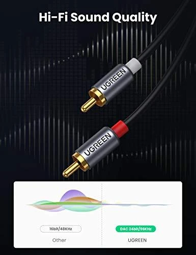 Ugreen audio kabelis USB Type C (male) - 2RCA (male) 1.5m pilkos spalvos (20193 CM451)