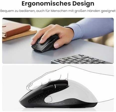 Ugreen Belaidė kompiuterinė pelė 2.4GHz, juoda