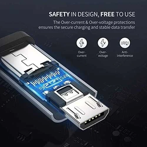 USB-C – micro USB adapteris UGREEN US282 Pilkas