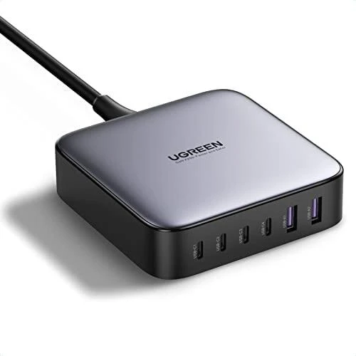 UGREEN 2USB-A+4USB-C 200W Desktop greitasis įkroviklis, pilkas