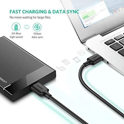 Kabelis UGREEN US130 USB 3.0 - micro USB 3.0, 1m