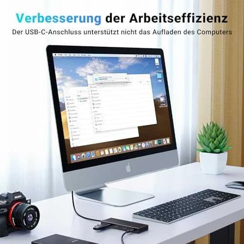 Ugreen Šakotuvas USB-C 4 prievadų (USB-C 3.2 Gen2) 30cm, juodas