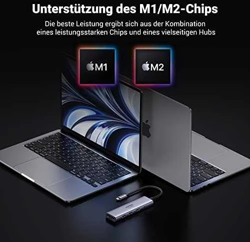 Ugreen daugiafunkcinis C tipo USB šakotuvas - 2x USB 3.2 Gen 1 / HDMI 4K 60Hz / SD ir TF kortelių skaitytuvas / C tipo USB PD 100W pilkos spalvos (60384 CM511)