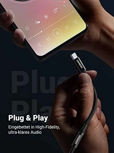 UGREEN AV161 USB-C audio adapteris į 3.5mm jack - Juodas