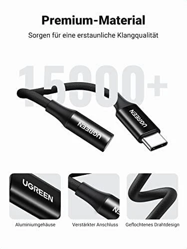 UGREEN AV161 USB-C audio adapteris į 3.5mm jack - Juodas