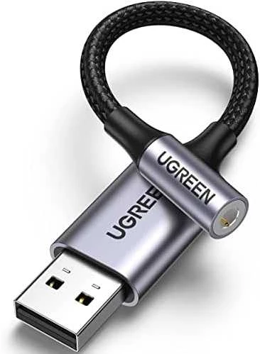 UGREEN CM477 garso adapteris USB - 3.5mm AUX