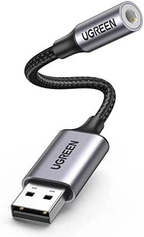 UGREEN CM477 garso adapteris USB - 3.5mm AUX