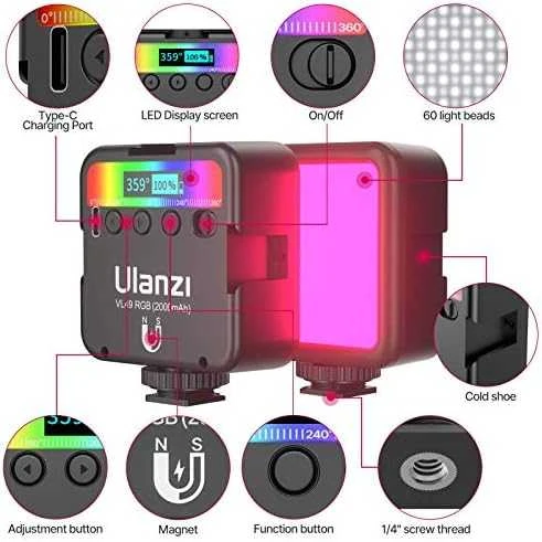 Ulanzi L2 LED lempa - RGB