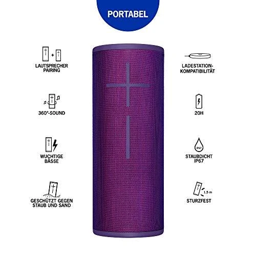 Bluetooth kolonėlė Logitech Ultimate Ears Megaboom 3, Violetinė