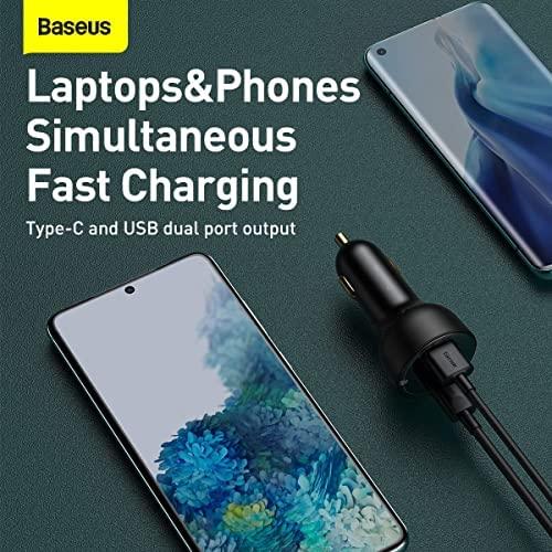 Baseus CCZX-01 automobilinis įkroviklis USB-C, 100W - juodas