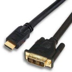 Goobay 3m HDMI / DVI-D kabelis 19pol. [HDTV (1080p), paauksuoti kontaktai, suformuotos jungtys]