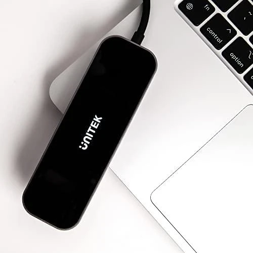 UNITEK D1084A šakotuvas USB-C 3x USB-A 3.1 HDMI 4K PD 100W