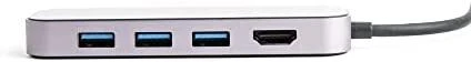 UNITEK D1084A šakotuvas USB-C 3x USB-A 3.1 HDMI 4K PD 100W