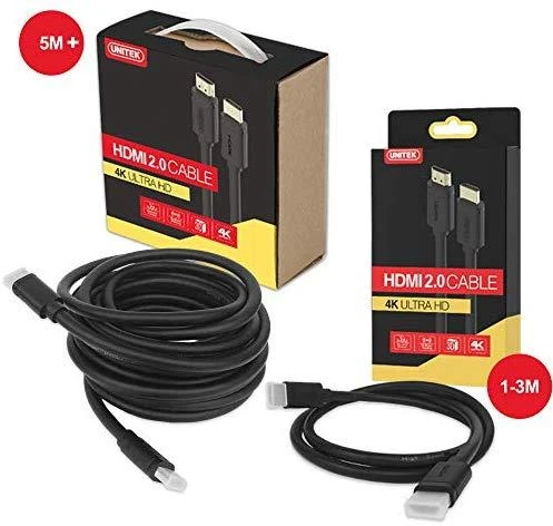 UNITEK Y-C138 Unitek Cable HDMI v.2.0 M/M 2m, auksinis, BASIC, Y-C138