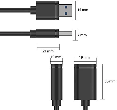 UNITEK Y-C418GBK Unitek USB plėtinio keitiklis USB2.0 AM-AF, 5m Y-C418GBK