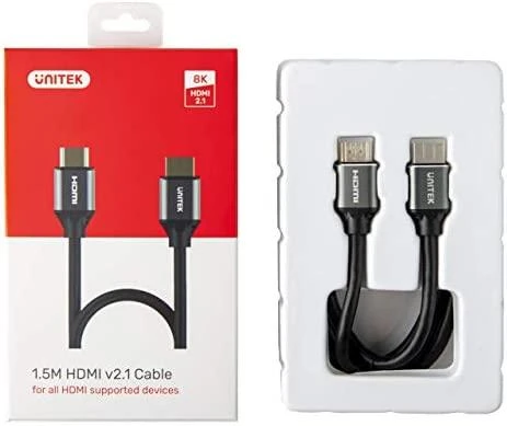 UNITEK C138w kabelis HDMI 2.1 8K 4K120Hz UHD 2m