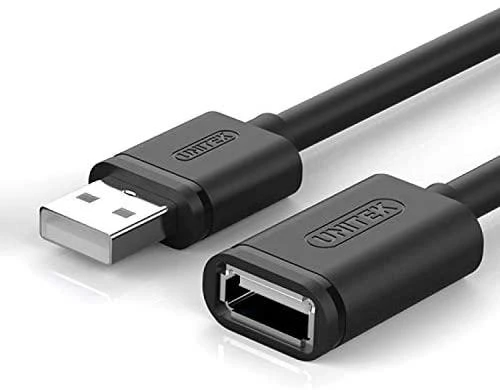 UNITEK Y-C449GBK Unitek USB plėtinio keitiklis USB2.0 AM-AF, 1,5m Y-C449GBK