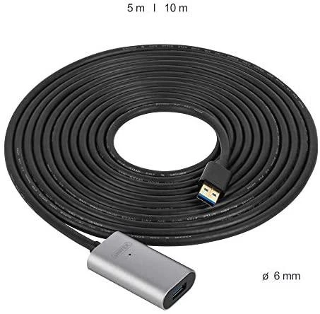 UNITEK Y-3004 Unitek Cable USB 3.0 Active Extension, 5m, Alu., Y-3004