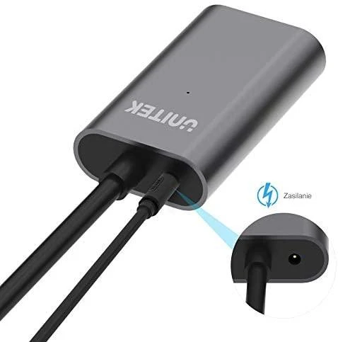 UNITEK Y-3004 Unitek Cable USB 3.0 Active Extension, 5m, Alu., Y-3004