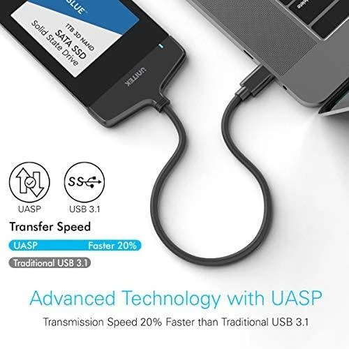 UNITEK SmartLink – USB 3.1 Type-C į 2.5in SATA6G konverteris Y-1096A