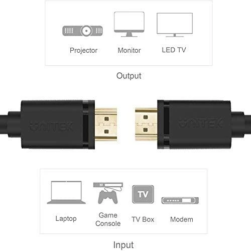 UNITEK Y-C137M Unitek kabelis HDMI v2.0 M/M 1.5m, auksinis, BASIC, Y-C137M