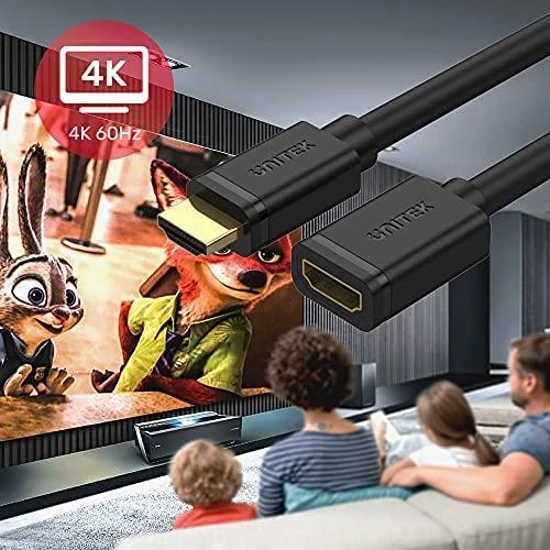 UNITEK Y-C166K ilginimo kabelis HDMI v.2.0 M/F3m