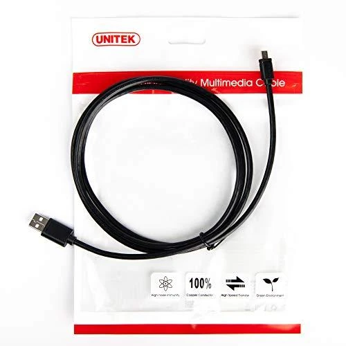 UNITEK Y-C454GBK Unitek USB kabelis USB 2.0 mikro USB M/M, 0,5 m Y-C454GBK