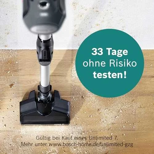Bosch Įkraunamasis dulkių siurblys Unlimited 7, Grafito spalvos (BCS711A)