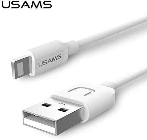 USAMS U18 „Lightning“ 2A greito įkrovimo kabelis 1m baltas SJ266USB02 (US-SJ266)