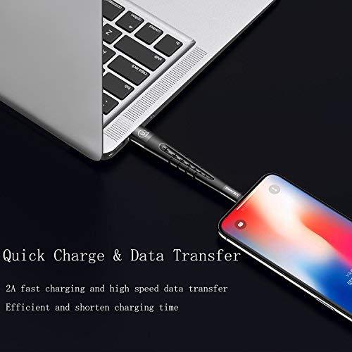 Usams SJ198 3in1 transformatorius USB į Lightning 12 cm laidas + rašiklis + lankstus stovas juodas – sidabrinis